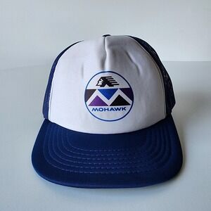 Vintage Mohawk Trucker‎ Hat Snapback 80s Mesh Back Baseball Cap Gas Station ***